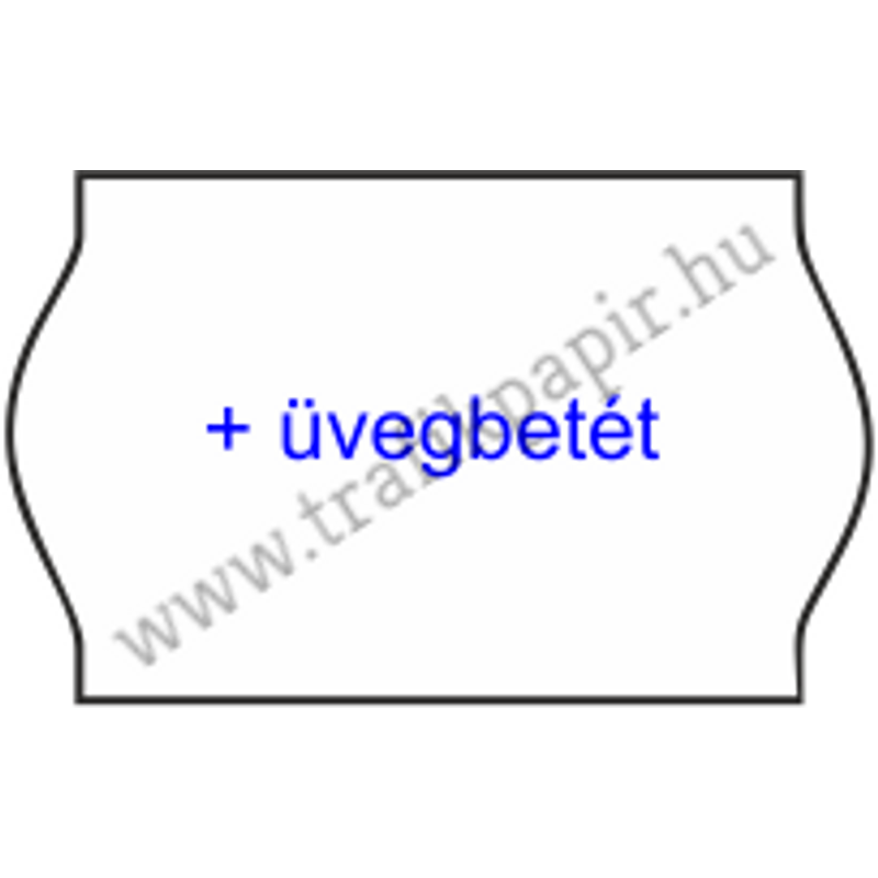 25 x 16 mm + Üvegbetét feliratos MAGYAR árazógépszalag